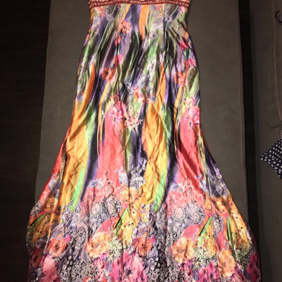 Multicolored Prom Gown - Picture 2 of 6